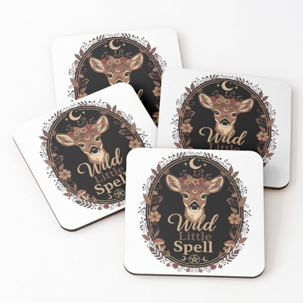 Item preview, Wild Little Spell Forest Magic Deer Wicca Witchy Halloween Gothic Nature Moon Mystic Boho designed and sold by CutOutIdols.