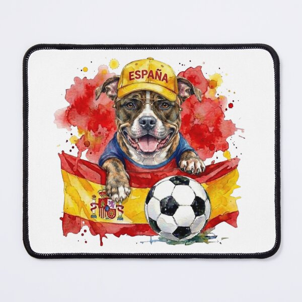 Item preview, Staffie Staffordshire bull terrier World Cup Spain Suppawter designed and sold by The Suppawters.