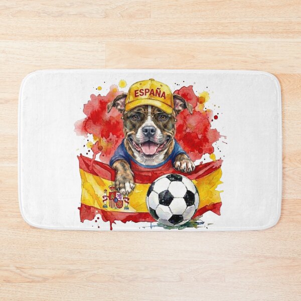 Item preview, Staffie Staffordshire bull terrier World Cup Spain Suppawter designed and sold by The Suppawters.