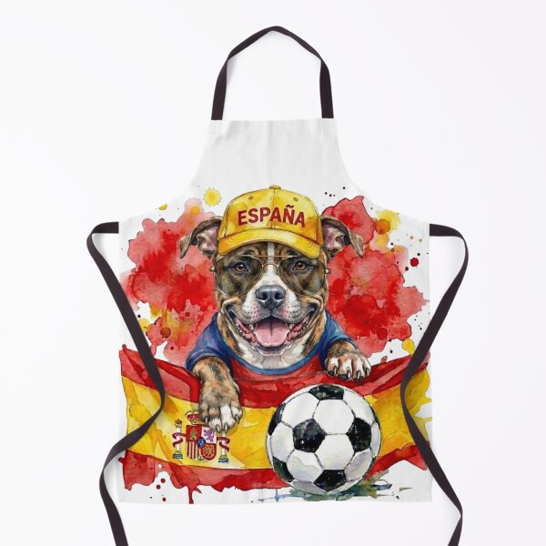 Item preview, Staffie Staffordshire bull terrier World Cup Spain Suppawter designed and sold by The Suppawters.