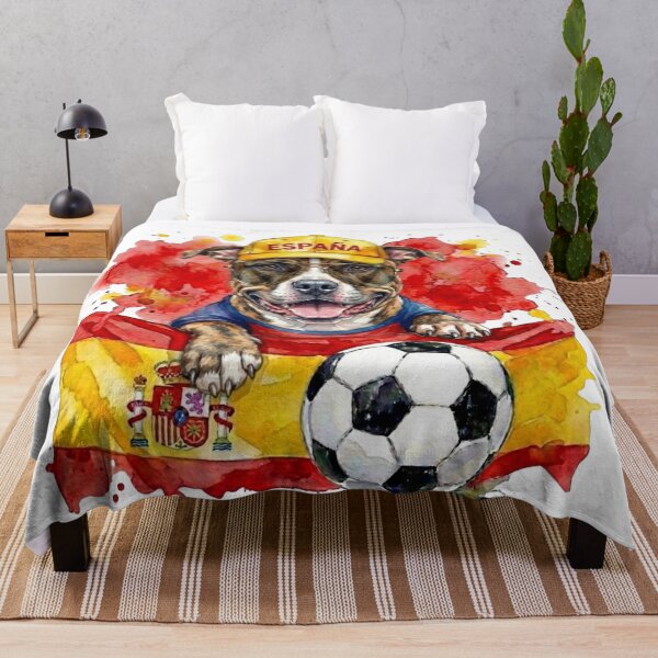 Item preview, Staffie Staffordshire bull terrier World Cup Spain Suppawter designed and sold by The Suppawters.