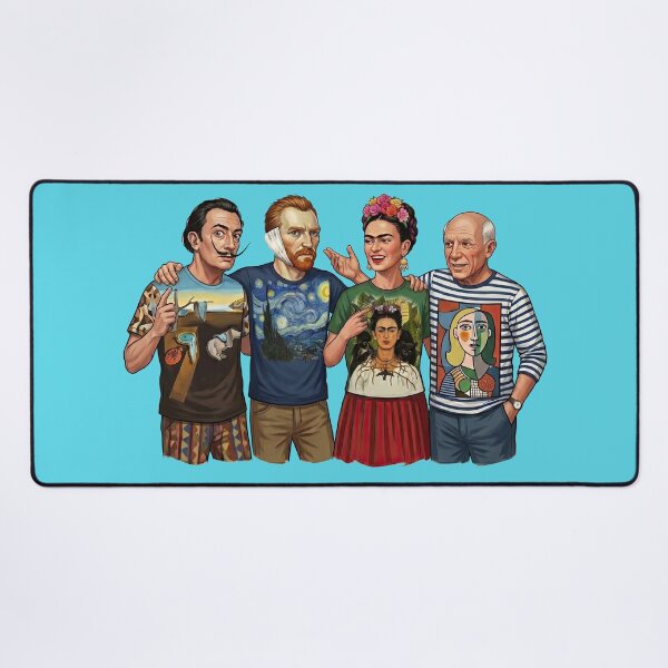 Item preview, Salvador Dali Vincent Van Gogh Frida Kahlo Pablo Picasso Art Tshirts designed and sold by TeeARTHY.