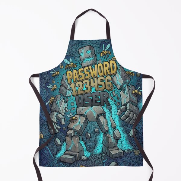 Item preview, The Golem of Weak Passwords Cyber Guardian Art designed and sold by JessParkerPMP.