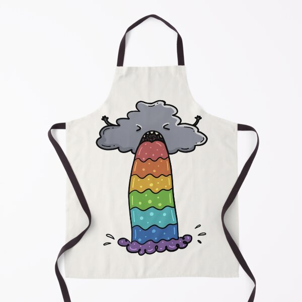 Item preview, Funny Rainbow Vomit Cloud Cartoon | Cute Weird Rainbow Puke Illustration designed and sold by Aida Drogan.