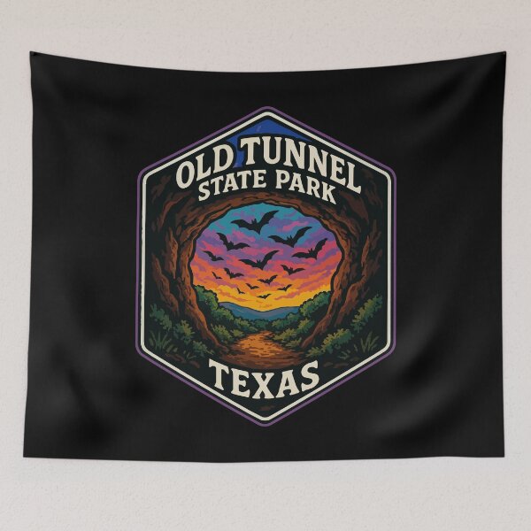 Item preview, Old Tunnel State Park Texas Trippy Art Travel designed and sold by TomFrontierArt.