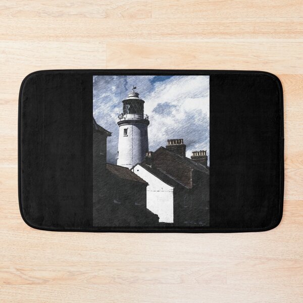 Item preview, Rain storm at Southwold Lighthouse pencil sketch designed and sold by stevepaint.