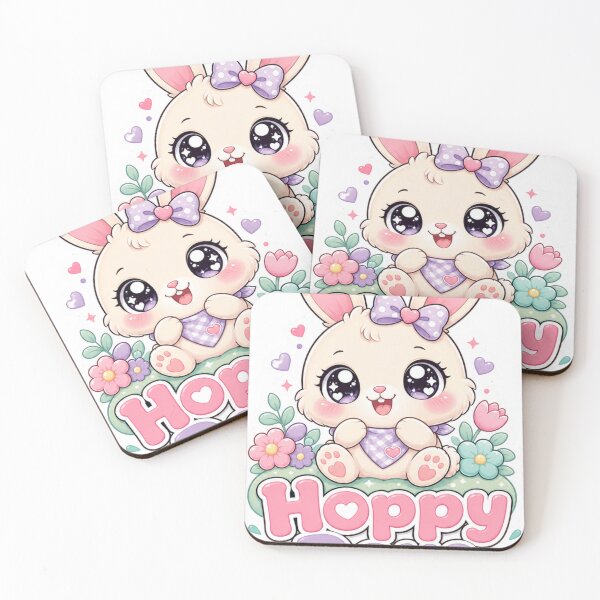 Item preview, Hoppy Days Cute Bunny Kawaii Saying designed and sold by BoosterShop.