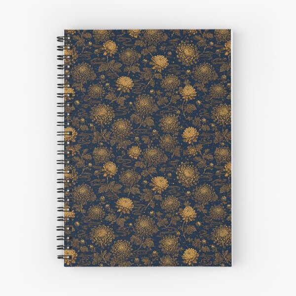 Item preview, Japanese Gold Chrysanthemum Seamless Pattern designed and sold by PatternFranzy.