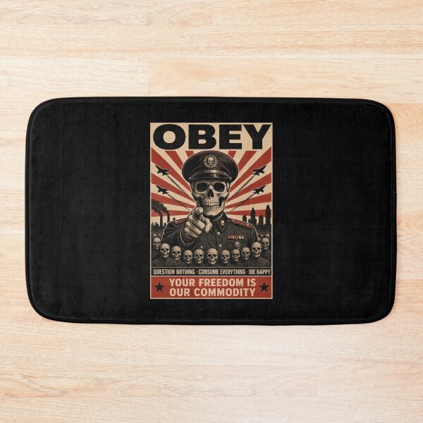 Item preview, Skull Military Propaganda Poster Parody designed and sold by TeeARTHY.