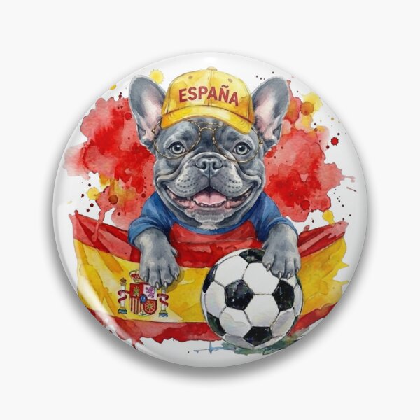 Item preview, French bulldog Frenchie World Cup Spain Suppawter designed and sold by The Suppawters.