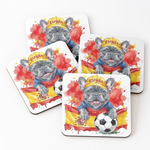 Item preview, French bulldog Frenchie World Cup Spain Suppawter designed and sold by The Suppawters.