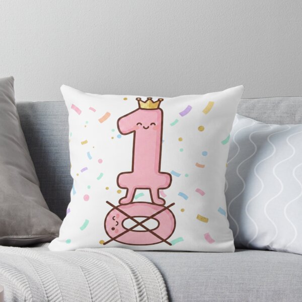 Item preview, Baby Bodysuit for a Girl's 1st Birthday - Kawaii Crown Confetti designed and sold by LitlleBianca.