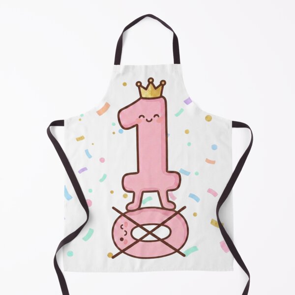 Item preview, Baby Bodysuit for a Girl's 1st Birthday - Kawaii Crown Confetti designed and sold by LitlleBianca.