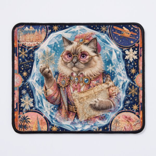Item preview, The Snow Explorer Cat - Magic Crystal and World Map designed and sold by Natalia-Vlad.