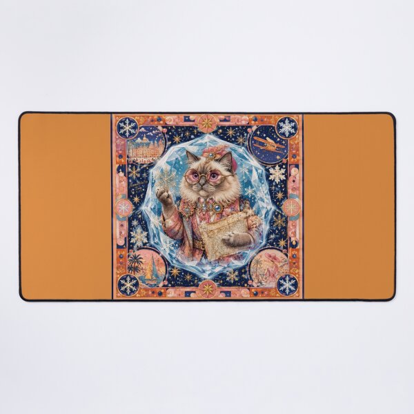 Item preview, The Snow Explorer Cat - Magic Crystal and World Map designed and sold by Natalia-Vlad.