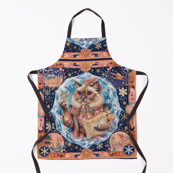 Item preview, The Snow Explorer Cat - Magic Crystal and World Map designed and sold by Natalia-Vlad.