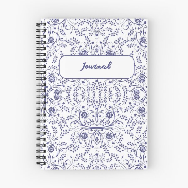 Item preview, Diary with floral pattern designed and sold by Sumpfmaus.