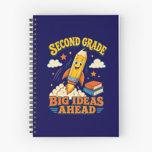 Item preview, Second Grade Big Ideas Ahead Retro Pencil Rocket designed and sold by tegrammer.