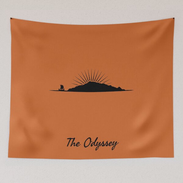 Item preview, Odysseus Ship Ithaca Sunset Horizon Art designed and sold by Enea Kelo.