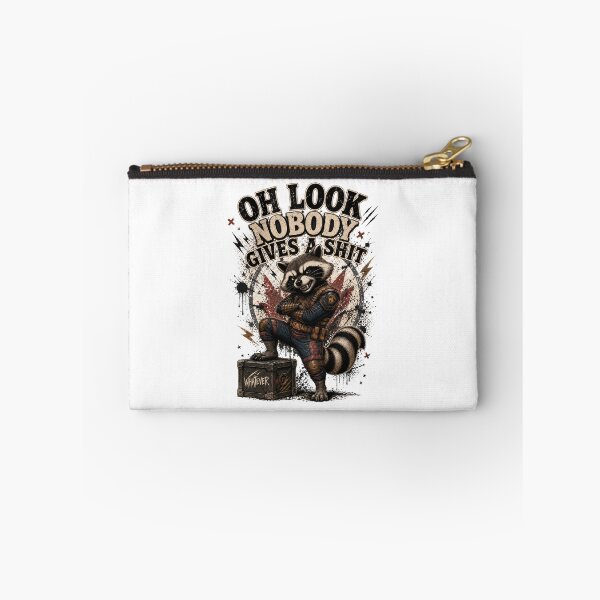 Item preview, Oh Look Nobody Gives a Shit Funny Raccoon Vintage Graphic T-Shirt designed and sold by QuirkyCloud Designs.