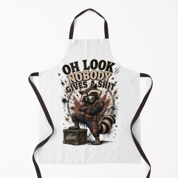 Item preview, Oh Look Nobody Gives a Shit Funny Raccoon Vintage Graphic T-Shirt designed and sold by QuirkyCloud Designs.