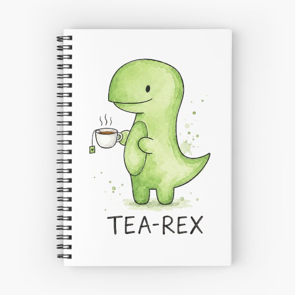 Item preview, Tea Rex Dinosaur Watercolor Cute Pun designed and sold by lvlupthreads.
