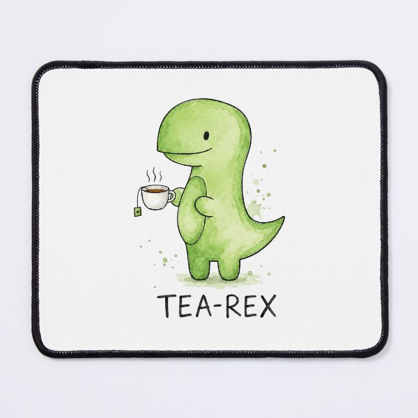 Item preview, Tea Rex Dinosaur Watercolor Cute Pun designed and sold by lvlupthreads.