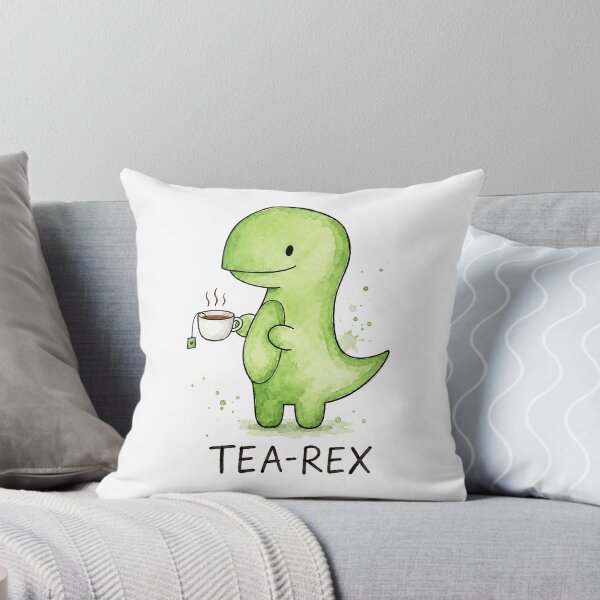 Item preview, Tea Rex Dinosaur Watercolor Cute Pun designed and sold by lvlupthreads.