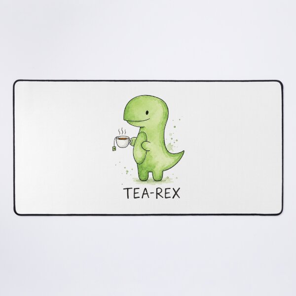 Item preview, Tea Rex Dinosaur Watercolor Cute Pun designed and sold by lvlupthreads.