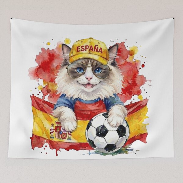 Item preview, Ragdoll cat World Cup Spain Suppawter designed and sold by The Suppawters.