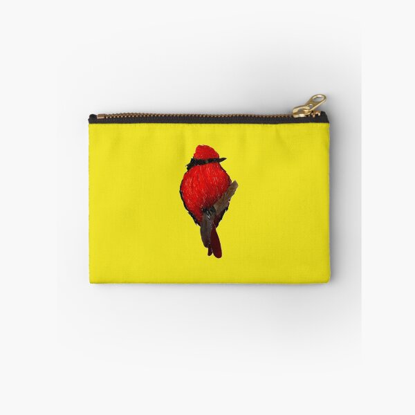 Item preview, Vermillion Flycatcher Miniature Mosaic Bird designed and sold by SlickerStickers by Glass Gal.