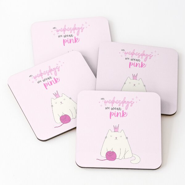 Item preview, Sassy Cat Mean Girls Quote: "On Wednesdays We Wear Pink", Animal Designs designed and sold by SpringTeaDesigns.