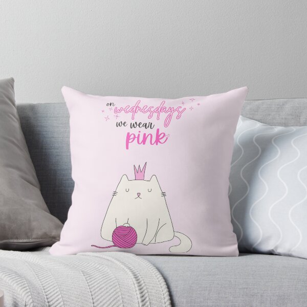 Item preview, Sassy Cat Mean Girls Quote: "On Wednesdays We Wear Pink", Animal Designs designed and sold by SpringTeaDesigns.