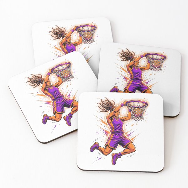 Item preview, She Buckets — Women’s Basketball Slam Dunk Art designed and sold by NeonDropShop.