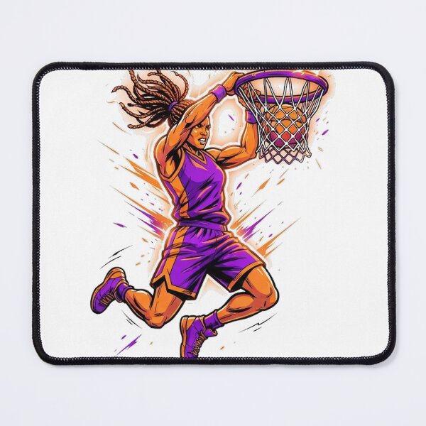 Item preview, She Buckets — Women’s Basketball Slam Dunk Art designed and sold by NeonDropShop.