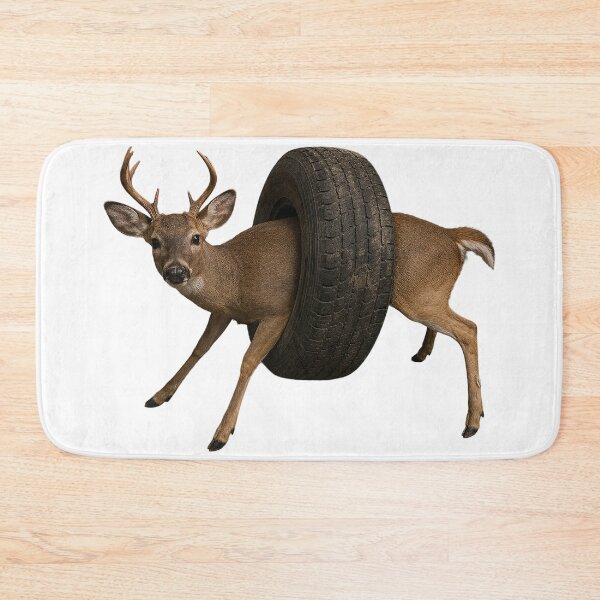 Item preview, Deer Stuck In a Tire designed and sold by nikkolaus.