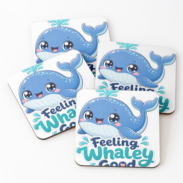 Item preview, Feeling Whaley Good Cute Whale Kawaii designed and sold by BoosterShop.