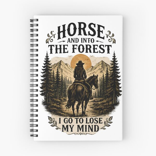 Item preview, Horse and Into the Forest I Go to Lose My Mind Vintage Equestrian Nature Artwork designed and sold by JustCrafted.