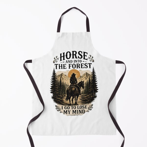 Item preview, Horse and Into the Forest I Go to Lose My Mind Vintage Equestrian Nature Artwork designed and sold by JustCrafted.
