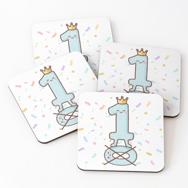 Item preview, 1st Birthday Boy – Kawaii Crown Confetti designed and sold by LitlleBianca.