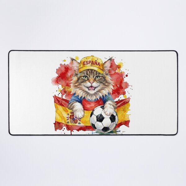 Item preview, Maine Coon cat World Cup Spain Suppawter designed and sold by The Suppawters.