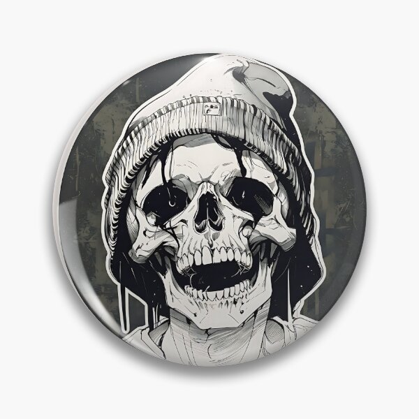 Item preview, Skull with beanie urban style illustration designed and sold by Z-RankCUSTOMS.