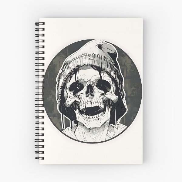 Item preview, Skull with beanie urban style illustration designed and sold by Z-RankCUSTOMS.