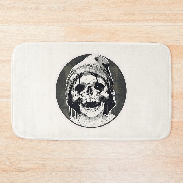 Item preview, Skull with beanie urban style illustration designed and sold by Z-RankCUSTOMS.