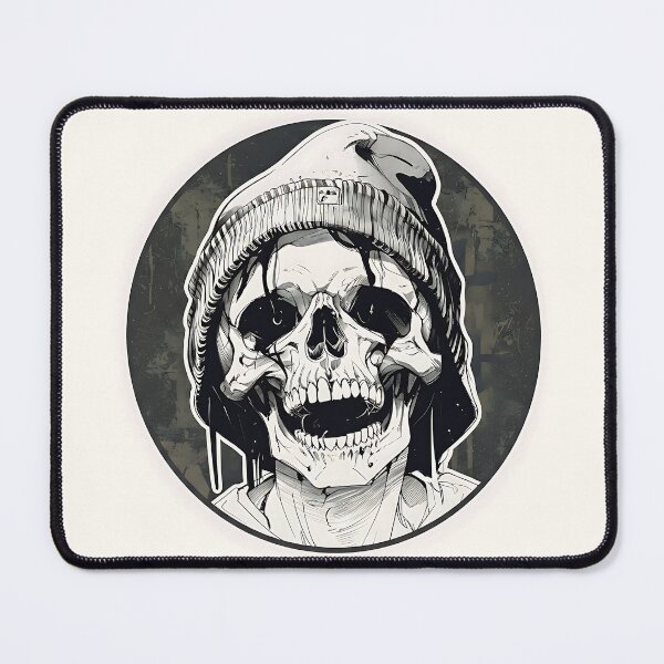 Item preview, Skull with beanie urban style illustration designed and sold by Z-RankCUSTOMS.