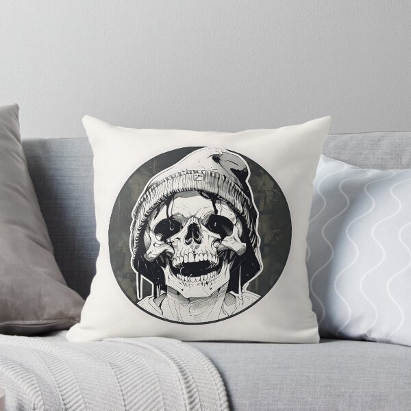 Item preview, Skull with beanie urban style illustration designed and sold by Z-RankCUSTOMS.
