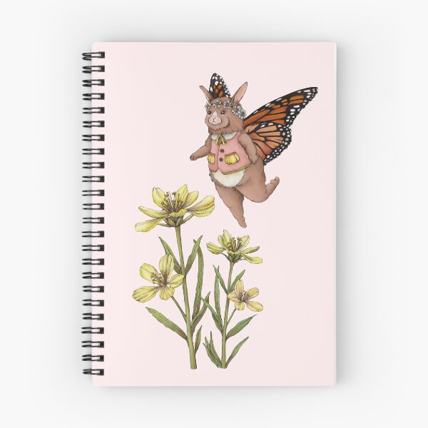 Item preview, Mariposa Conejo y Flores Silvestres | Ilustración de acuarela de un conejo mariposa caprichoso designed and sold by ReaDillo.