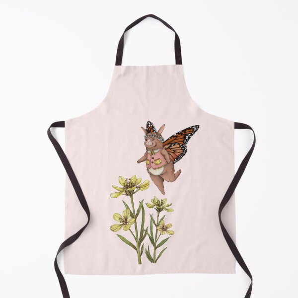 Item preview, Bunnerfly and Wildflowers | Whimsical Bunny Butterfly Watercolor Illustration designed and sold by ReaDillo.