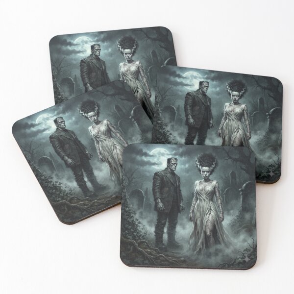 Item preview, Frankenstein and his Bride designed and sold by Digital Dream Art.