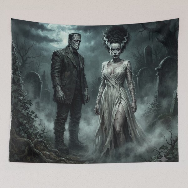 Item preview, Frankenstein and his Bride designed and sold by Digital Dream Art.